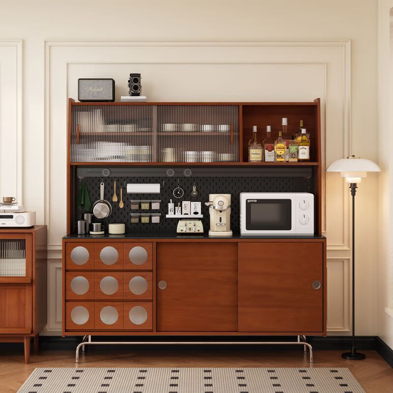 Suzhan sideboard French retro medieval all-in-one wall-mounted slate high tea cabinet Japanese storage storage cabinet multi-function single lower cabinet 123*45*88