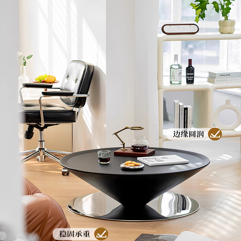 Orange also French creative flying saucer coffee table living room home minimalist coffee table small apartment cream style suspended coffee table