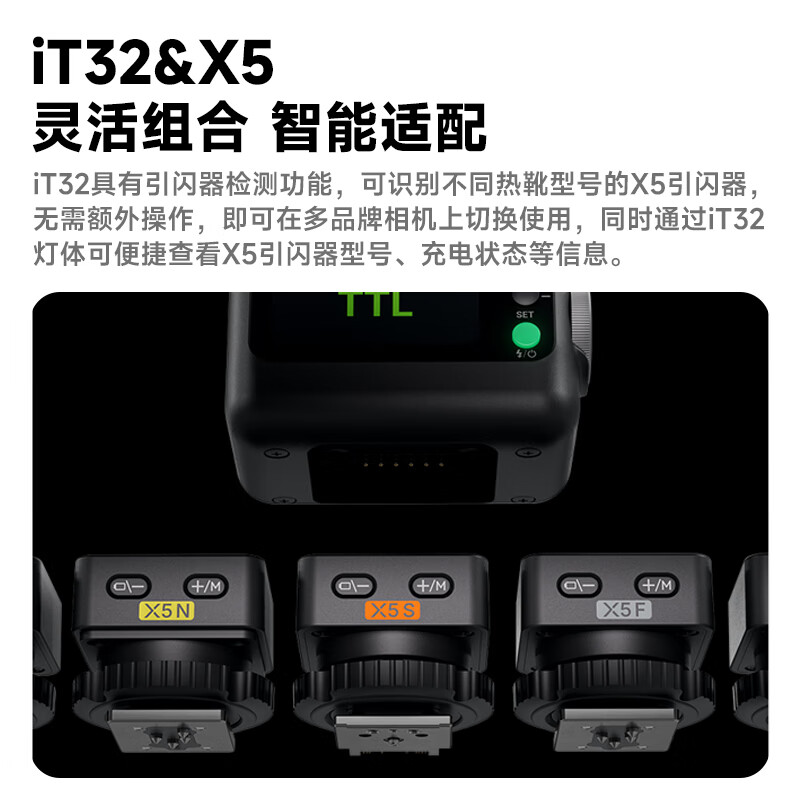 Godox hot sale IT32 mini camera flash small portable TTL automatic metering high-speed synchronization camera mirrorless hot shoe top light Canon suit iT32+X5 flash trigger