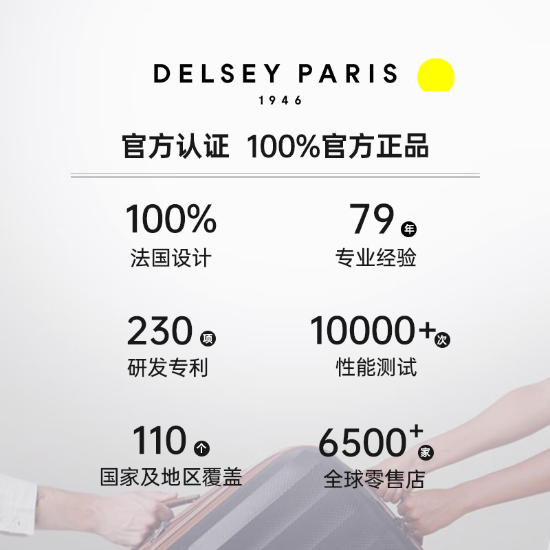 DELSEY Trolley Case French Ambassador 28-inch Suitcase Large Capacity Suitcase Password Box PC Luggage Men's