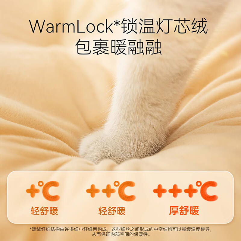 Hippie Dog Cat Nest Winter Warm Closed and Safe Cat Tent M Size Suitable for Up to 16 Jin Upgraded Model