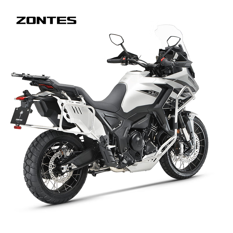 ZONTES 2026 new model 703F 19-inch Brembo caliper three-cylinder water-cooled 699cc ADV motorcycle bright silver (high version)