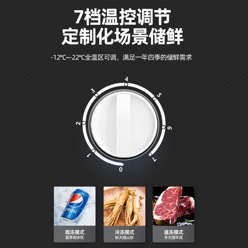 Polar Bear (BEIJIXIONG) vertical freezer, small freezer, household small freezer, mini quick-freeze, commercial drawer-type freezer, breast milk storage cabinet, energy-saving and electricity-saving refrigerator, 23L silver, first-class energy efficiency, nationwide warranty 23L