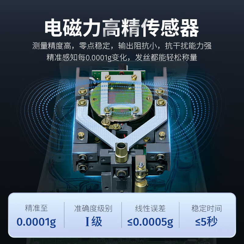 Huachao Hi-tech one-ten thousandth analytical balance 0.001g laboratory 0.0001g high-precision electronic balance scale
