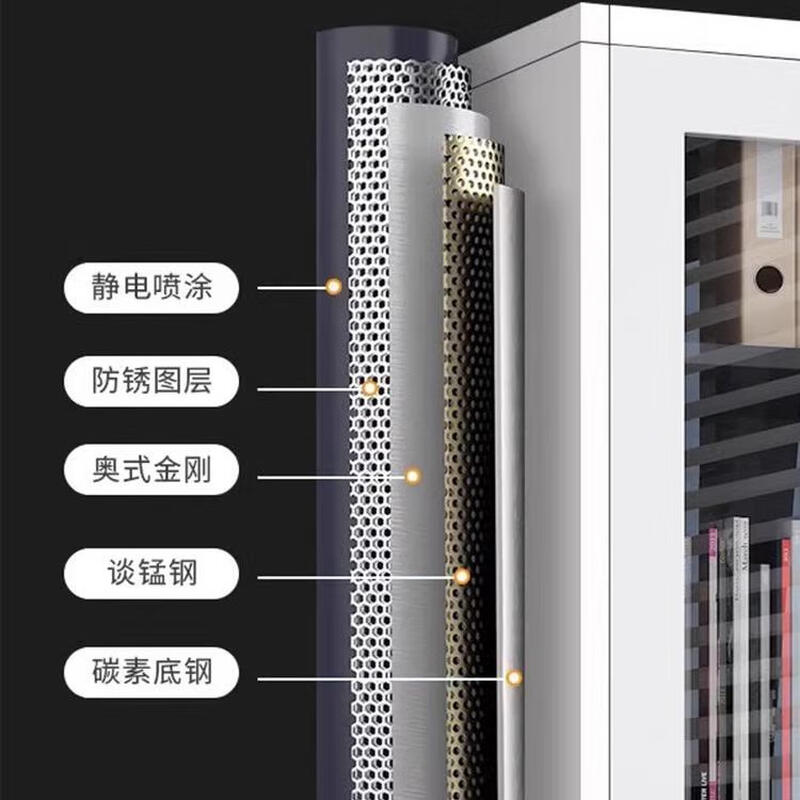 Beijing split five-section cabinet low cabinet iron cabinet file cabinet file cabinet information cabinet top cabinet with lock voucher cabinet single section file cabinet - 2 sections 1.35mm