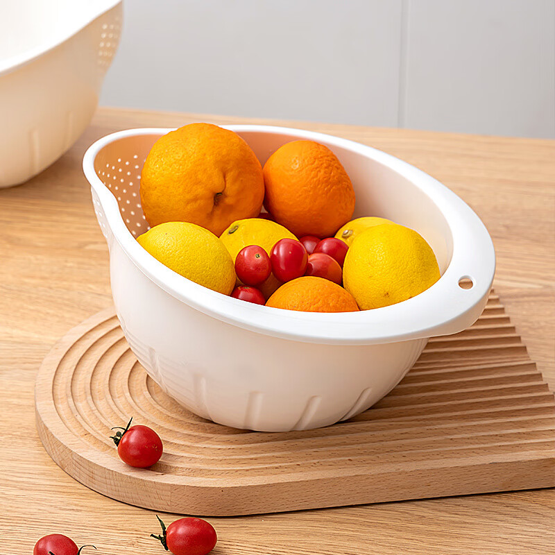 Iosn kitchen rice washing device, rice washing artifact, rice washing sieve, rice washing basin, drain basket, household multi-functional vegetable washing and fruit basin, thickened food grade 304 stainless steel, 2 pieces