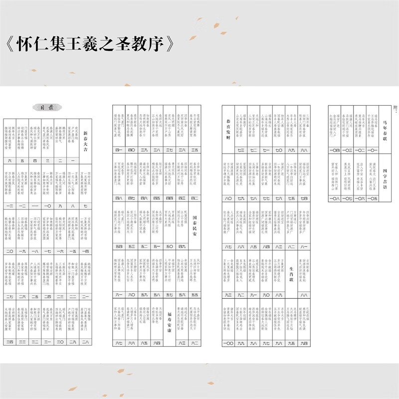 Ready stock, 100 copies of Spring Couplets with calligraphy and portable calligraphy cards, Huairen's Collection of Wang Xizhi's Holy Teaching Preface, 2026 Year of the Horse new edition of practical commonly used running script couplets, brush soft pen calligraphy copybooks, Jiangxi Fine Arts Publishing House, 100 sets of calligraphy Spring Couplets, Huairen's Collection of Wang Xizhi's Holy Teaching Preface
