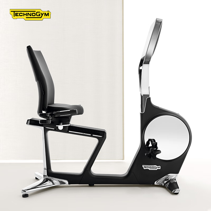 Technogym home exercise bike RECLINE PERSONAL luxury smart horizontal backrest spinning exercise bike imported black - scheduled to be shipped in about 30 days