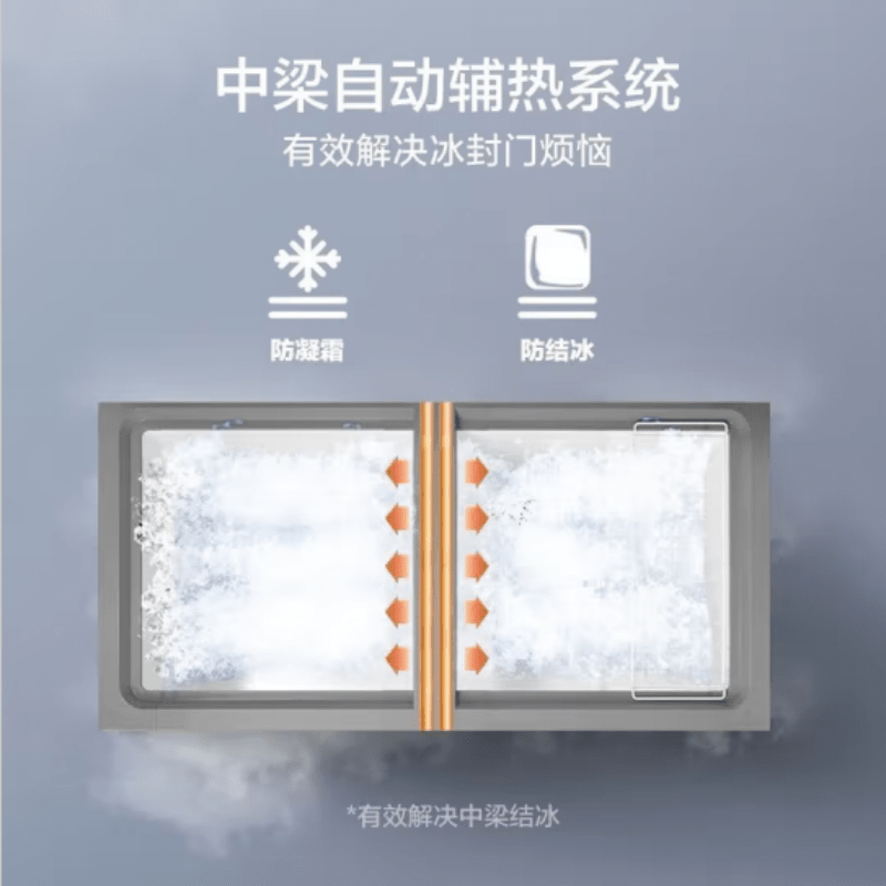 Midea Freezer Commercial Horizontal BD/BC-519DKEMZ718L Large Capacity Quick Freezer Freezer for Refrigeration and Freshness 718DKEMB New Product Deep Freezing -40 Degrees 0L