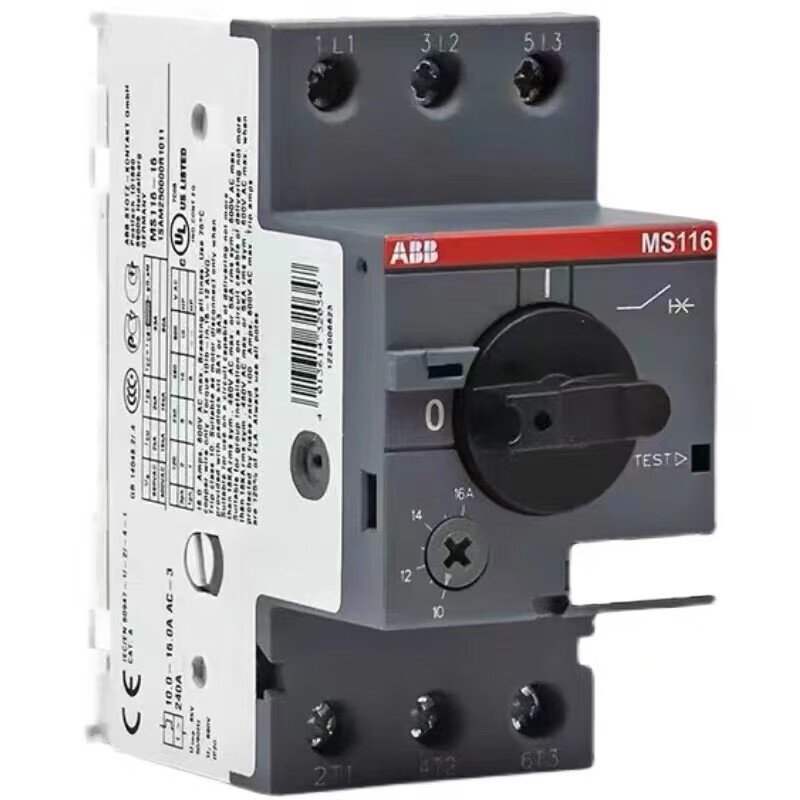 ABB motor protection circuit breaker series motor starter MS132 MS165 motor protection 0.1-0.16A MS116