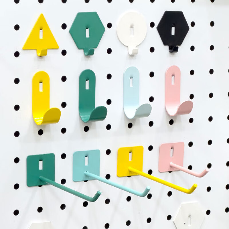 Perforated board accessories 6mm perforated board hooks colored metal perforated board accessories 5mm round purchasing agent round pink 6 pieces