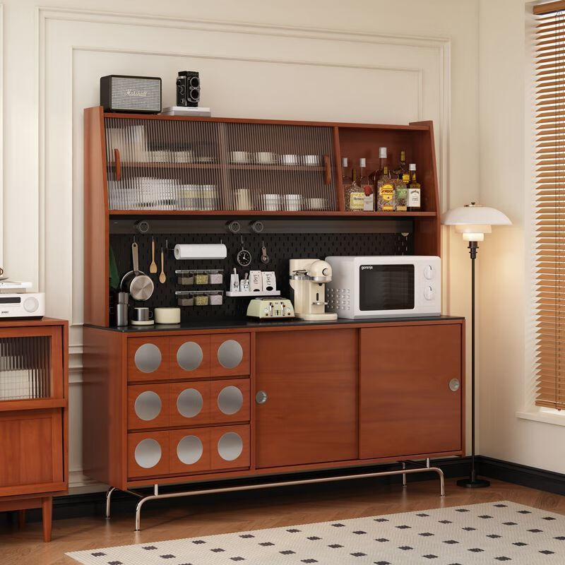 Suzhan sideboard French retro medieval all-in-one wall-mounted slate high tea cabinet Japanese storage storage cabinet multi-function single lower cabinet 123*45*88