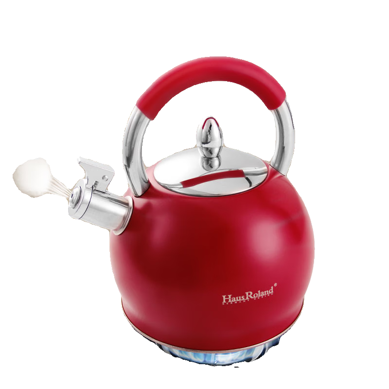 SHADOW HILL German HausRoland kettle 304 anti-drying household whistle kettle electric red thickened kettle 3L 3L