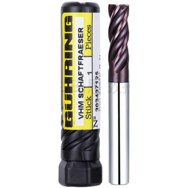 German Cobalt 55 degree tungsten steel alloy coated milling cutter CNC machining center 4-edge flat bottom extended end mill blade diameter * blade length * shank diameter * overall length