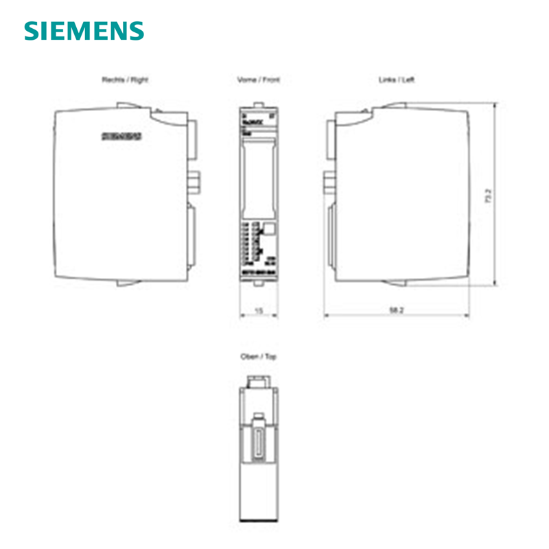 Siemens ET 200SP digital input module 6ES7131-6BH01-0BA0,DI 16x 24V DC ST, PU 1