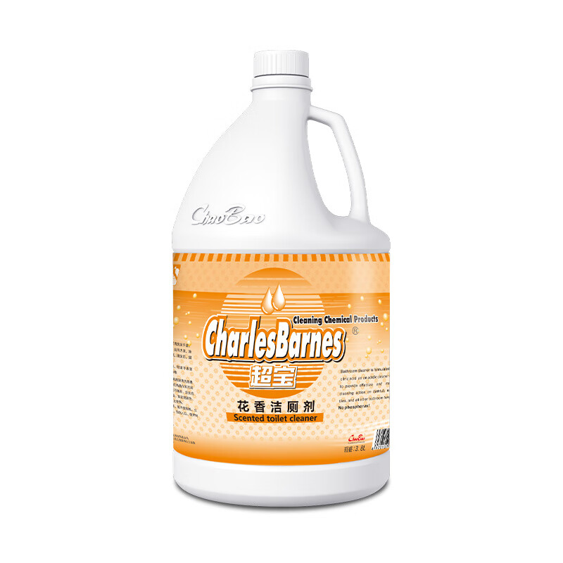 Chaobao flower-scented toilet cleaner, toilet cleaner, toilet cleaner, deodorizing, deodorizing, decontaminating and removing urine scale DFF054 large bottle 3.8L 1 bottle of Chaobao flower-scented toilet cleaner