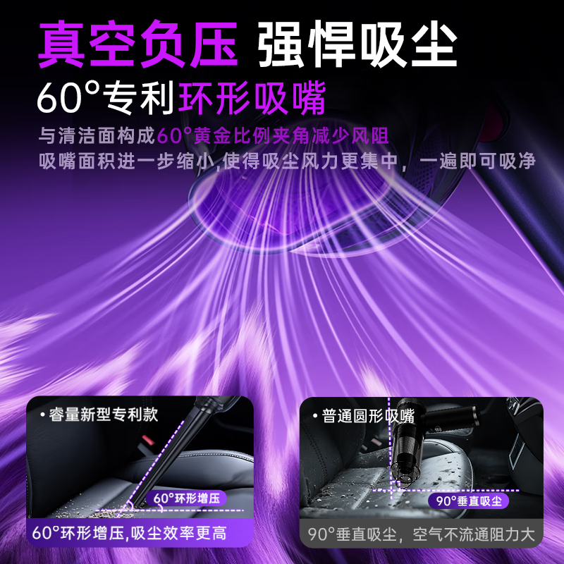 REWONDER The best-selling TOP on the entire network丨100% positive reviews Car vacuum cleaner with high suction power Wireless handheld vacuum cleaner for home and car dual-use Long battery life Desktop suction and blowing all-in-one 4500pa