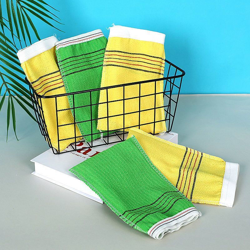 Fat Donglai's old-fashioned single-layer coarse-grit bath towel, double-sided artifact bathing gloves, strong thin style bathhouse go to the bathhouse, extra coarse sand 2 pieces* Randomly sent colors