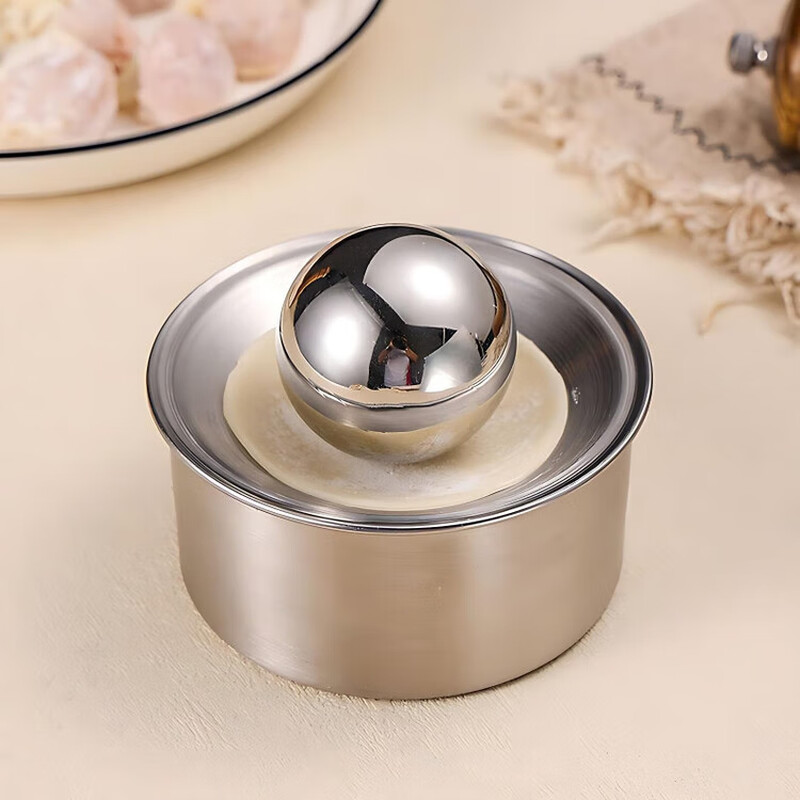 JPHZNB German 304 stainless steel dumpling wrapper household dumpling wrapper rolling ball round tool dumpling wrapper mold stainless steel wrapper 1 set free round ball non-stick skin