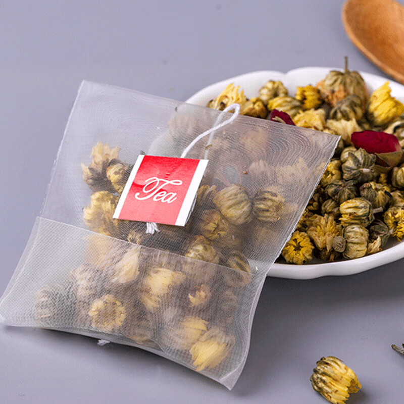 Jiamo tea bags, 100 pieces, disposable folded tea bags, nylon tea sub-bags, soup and medicine filter bags