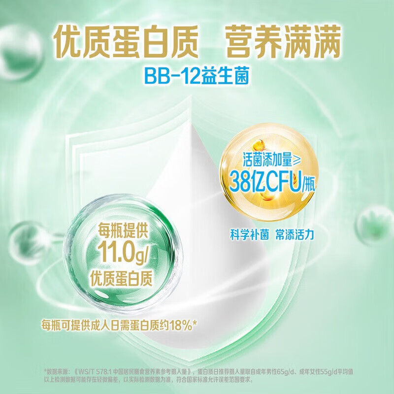 Guanyi Milk Sam's Club Supermarket purchase early 8 tons of fruit and vegetable probiotic yogurt 380g breakfast yogurt 380g*4 bottles
