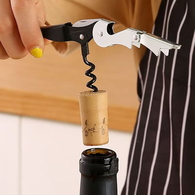 Multifunctional bottle opener Haima knife bottle opener red wine bottle opener beer bottle opener stainless steel universal bottle opener black 1 piece