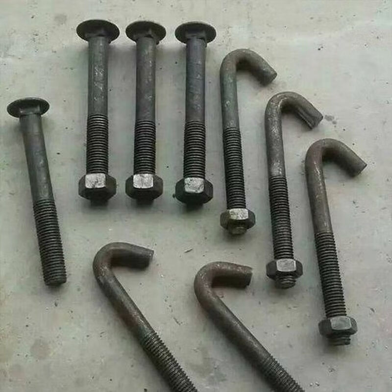 Full set of pick-up cat footings manganese steel M12M14 model mine screen vibrating screen hook screw carriage vibrating screen hook M16*140 (100 sets include one nut)