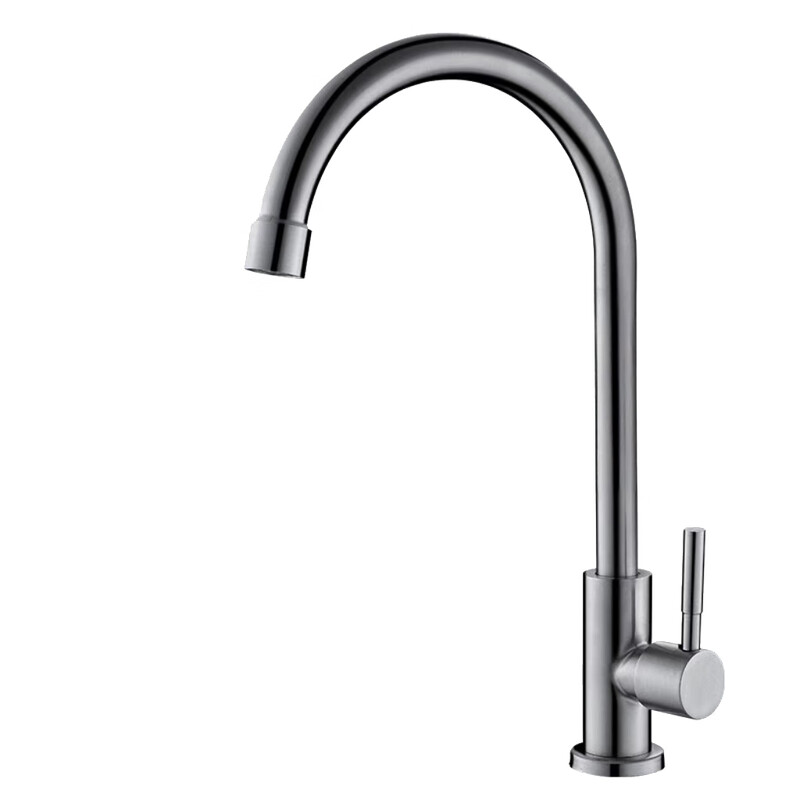 Chigo stainless steel kitchen faucet bathroom hot and cold water head anti-splash sink single cold faucet