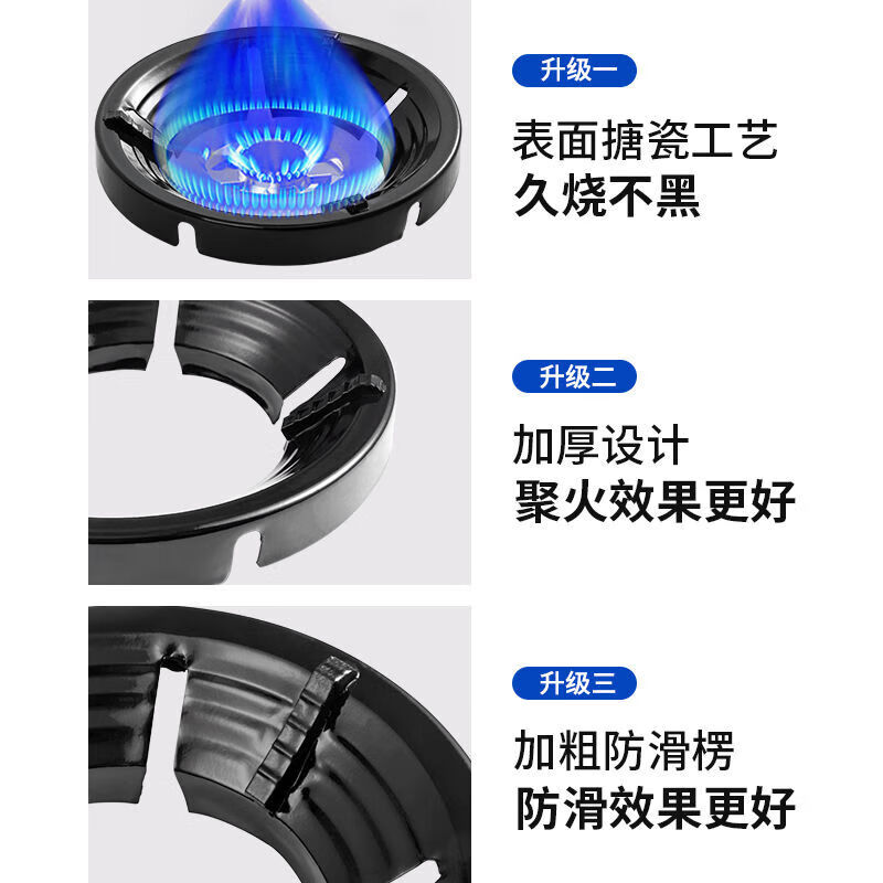 Universal gas stove fire-concentrating windshield, household gas stove stand bracket, energy-saving ring, universal anti-slip windshield bracket sub-accessories, upgraded five-claw universal two-pack