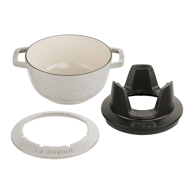 Staub Germany Direct Mail Cast Iron Pot Hot Pot Set Made in France White Truffle 20cm Single Pack