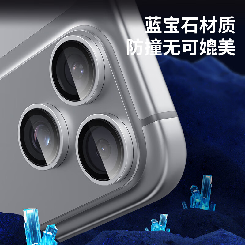 0 degree suitable for Apple iphone17/16promax lens film 16Pro/15pro/14Pro sapphire tempered glass HD mobile phone camera lens protective film 17Pro/17Promax universal-orange sapphire eagle eye lens film