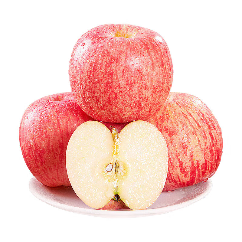 Authentic Shaanxi Luochuan apples, red Fuji, fresh seasonal rock candy, crispy and sweet, whole box of fresh fruits for pregnant women, about 8kg in box, single fruit 90mm+