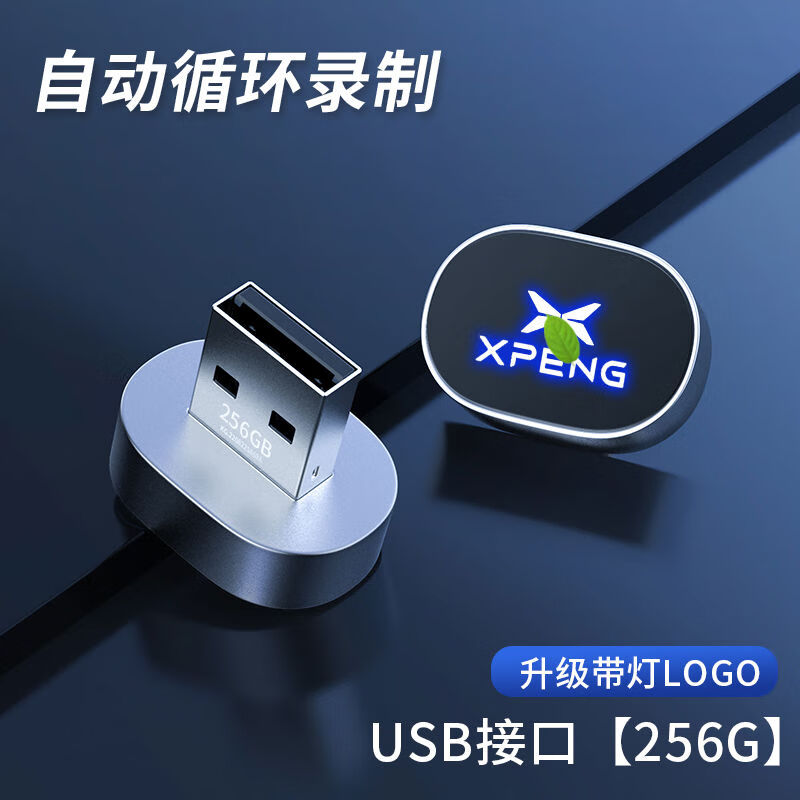Suitable for Xpeng P7i driving recorder special USB flash drive G6G9X9 high-speed sentry mode large capacity storage USB flash drive - Moonlight Silver 256G loop recording 64 hours official standard configuration