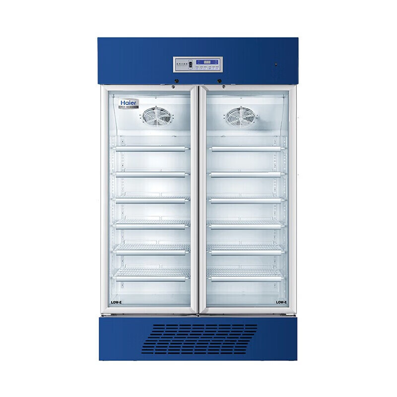 Haier medicine cool cabinet medical refrigerator medical refrigerator pharmacy pharmacy display cabinet vertical refrigerator clinic GSP certified medicine cabinet 650 liters 2~8 refrigerated cabinet air cooling system 650