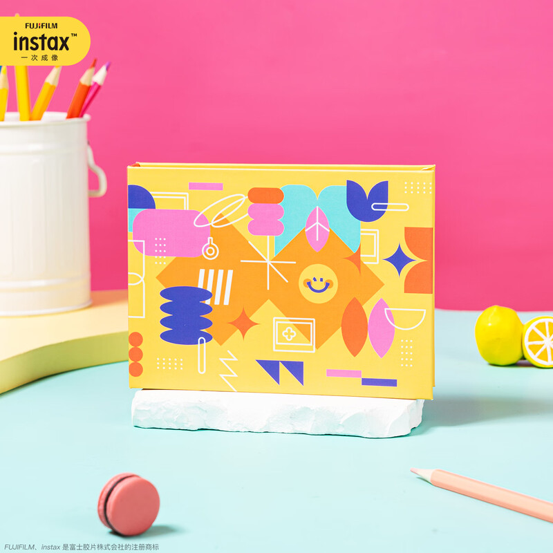 FUJIFILM one-time imaging instax wide format photo album warm orange moment wide format photo album warm orange moment