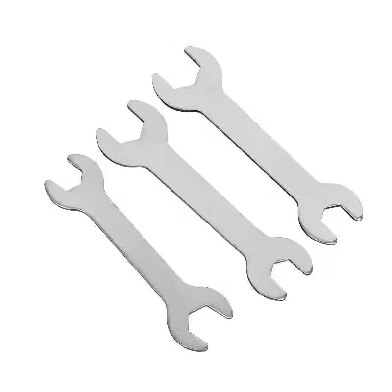 Chuke ultra-thin open-ended double-headed small wrench for furniture, bathroom toys, electrical appliances, stamping installation, simple single wrench set
