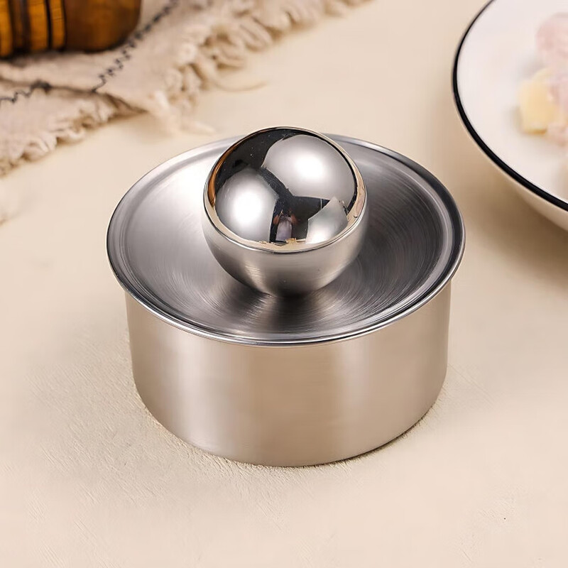 JPHZNB German 304 stainless steel dumpling wrapper household dumpling wrapper rolling ball round tool dumpling wrapper mold stainless steel wrapper 1 set free round ball non-stick skin