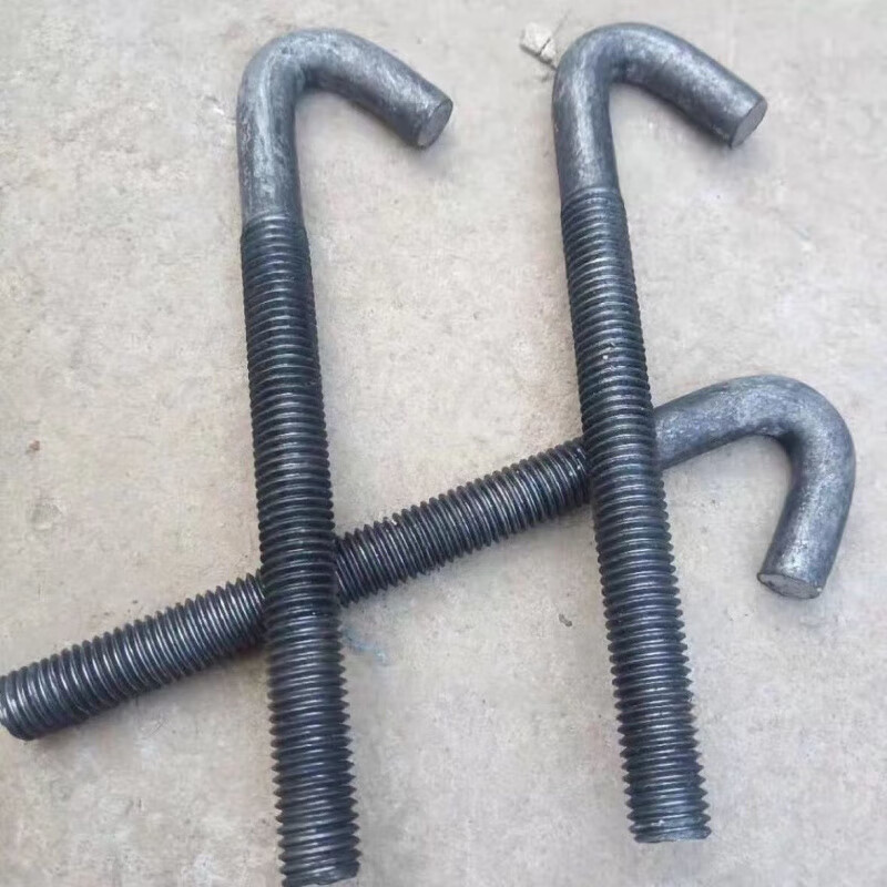 Full set of pick-up cat footings manganese steel M12M14 model mine screen vibrating screen hook screw carriage vibrating screen hook M16*140 (100 sets include one nut)