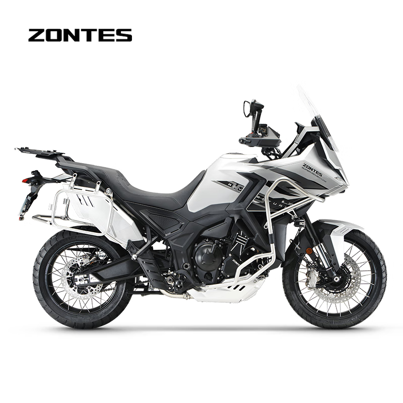 ZONTES 2026 new model 703F 19-inch Brembo caliper three-cylinder water-cooled 699cc ADV motorcycle bright silver (high version)