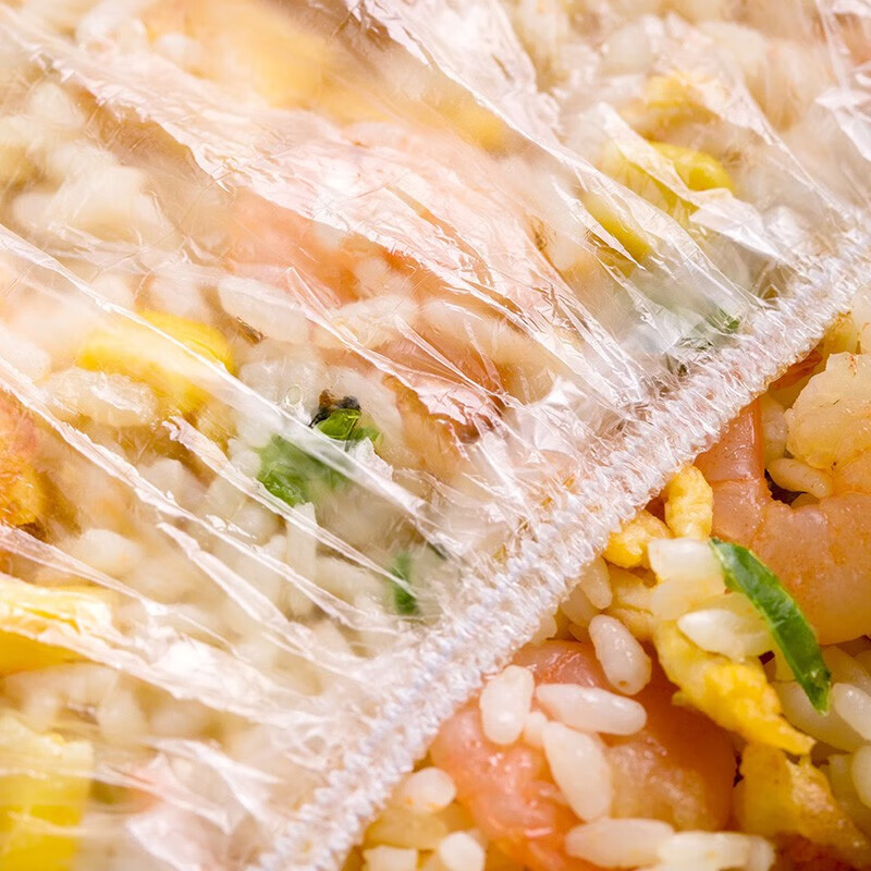 Camellia (CHAHUA) disposable cling film cover tear-free household leftover elastic fresh-keeping bag food-grade special PE vegetable bag food-grade transparent fresh-keeping cover-300 pieces