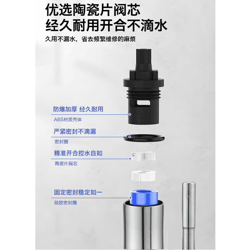 Vanward kitchen faucet 304 stainless steel single cold faucet sink sink balcony laundry pool faucet rotatable