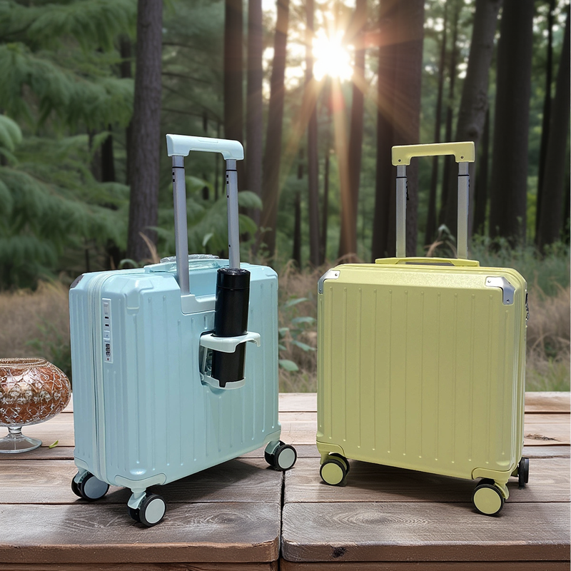 New boarding luggage, lightweight password box, small 20-inch mini travel suitcase, men's and women's boarding trolley case, classic black 20 inches