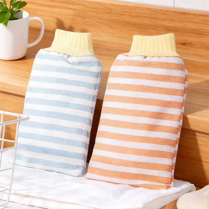 Xingfang bath towel, men's and women's bath towel artifact, bath gloves, back strips, exfoliating bath towel, 2 pieces necessary for home use