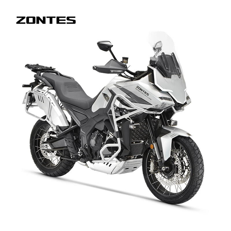 ZONTES 2026 new model 703F 19-inch Brembo caliper three-cylinder water-cooled 699cc ADV motorcycle bright silver (high version)