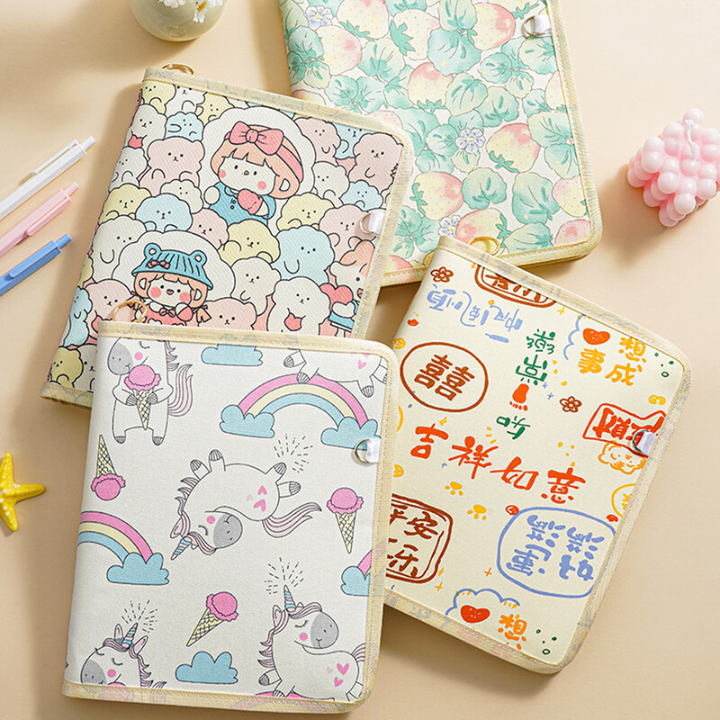 Fan Yejia Pregnancy Test Storage Book with Zipper Prenatal Test Report Information Bag Foldable Portable Large Capacity File Storage Bag