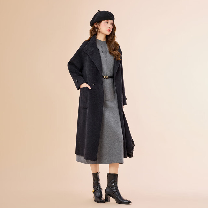 IEF/Aiyi clothing suit 2025 autumn and winter new French mature commuting temperament woolen upper and lower three-piece skirt