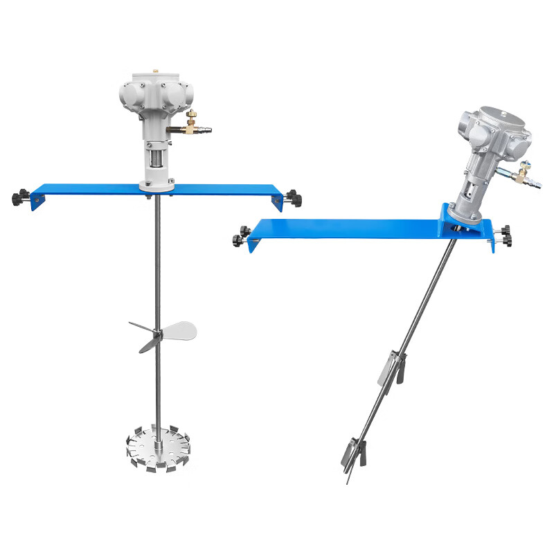 FHJQB pneumatic mixer gallon paint glue coating ink liquid industrial chemical oil barrel tons barrel explosion-proof mixer 250 gallon enhanced version (large mouth barrel) 1000L special