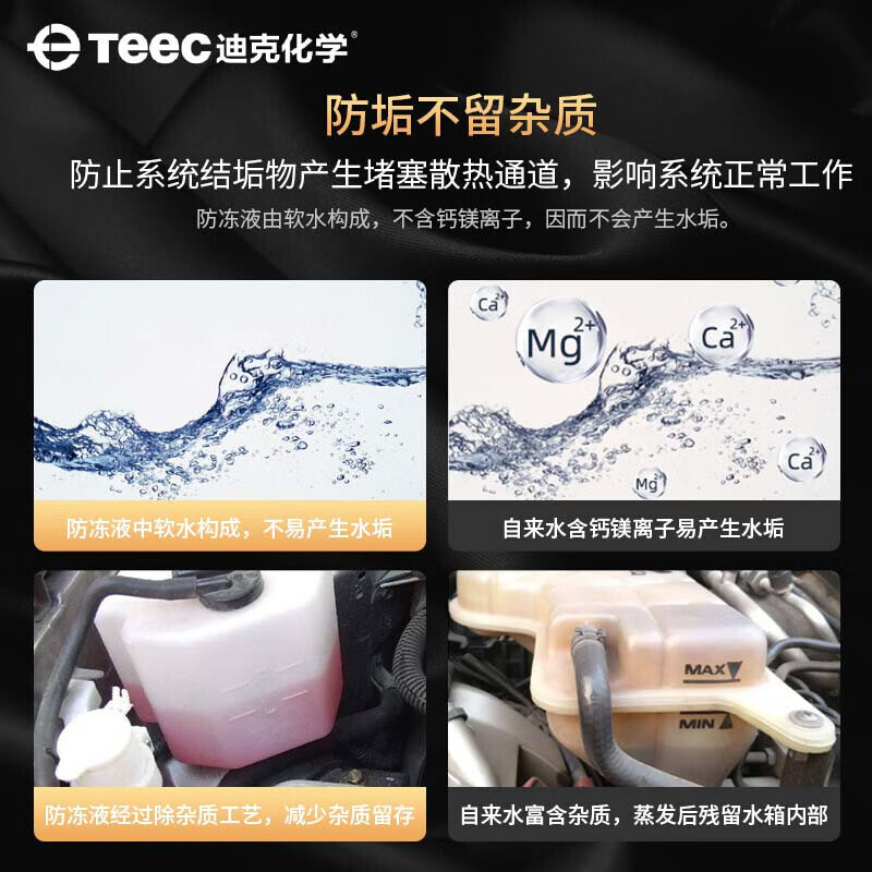 Dick Chemical top-match Lengba full-effect coolant -35 red 4kg organic acid formula ethylene glycol automotive antifreeze