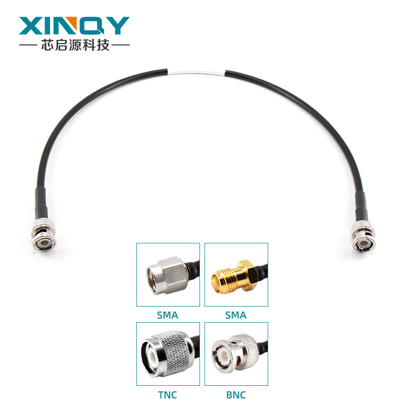 XINQY Xinqiyuan LMR200 high-power coaxial cable BNC/TNC/SMA connector 0-6G RF interconnection GPS antenna feeder cable assembly BNC male-SMA male 3m