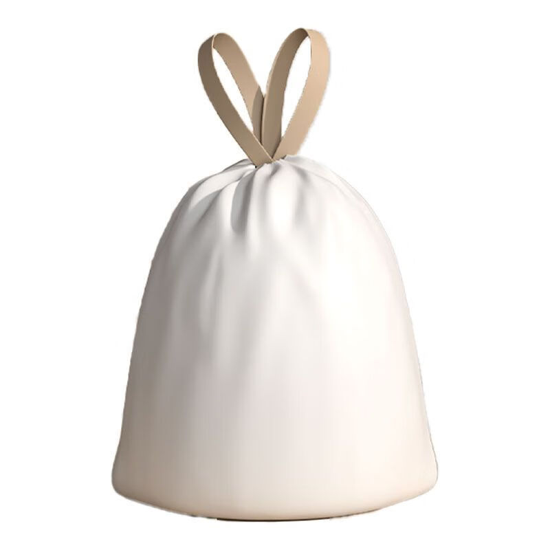 Bun Peng garbage bag 60x70cm large drawstring household thickening portable liter 35L4 kitchen use 5 kitchen waste extra thick white upgraded extra thick 60*70cm large roll capacity tear-free deodorization 4 large rolls used for 4 months